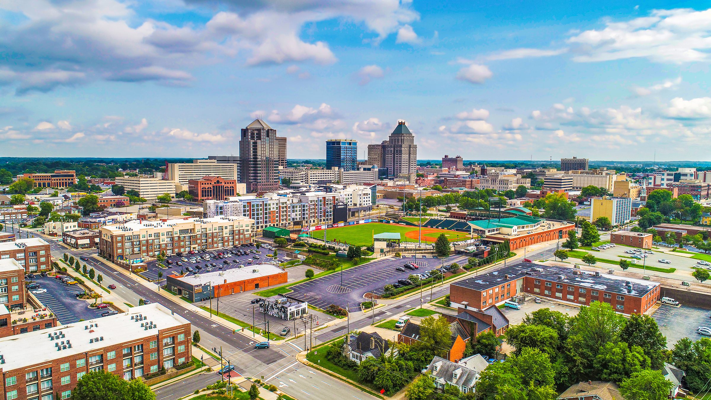 Downtown Greensboro, North Carolina, USA Skyline
